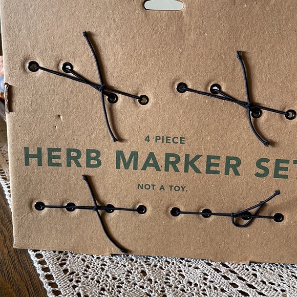 Smith & Hawken Metal Herb Marker Set bnwt - Picture 4 of 6